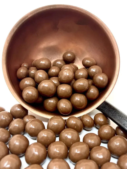 bille de mais bio enrobee de chocolat au lait croquante et fondante