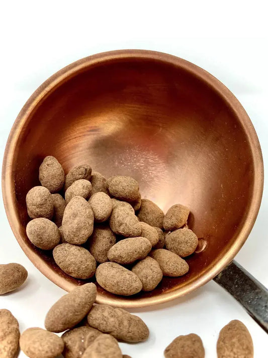 Les Amandes Chocolat au lait, truffées cacao Bio en vrac gourmand