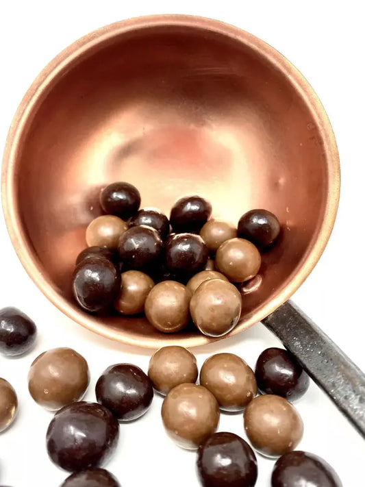 Noisettes deux chocolats Bio en Vrac cocoripop artisanale