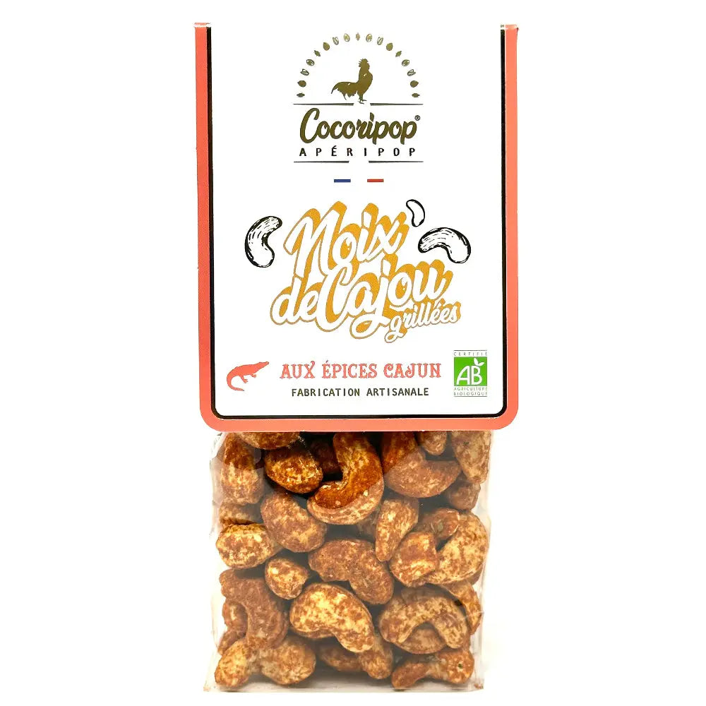 Noix de cajou bio aux épices cajun – apéritif artisanal français