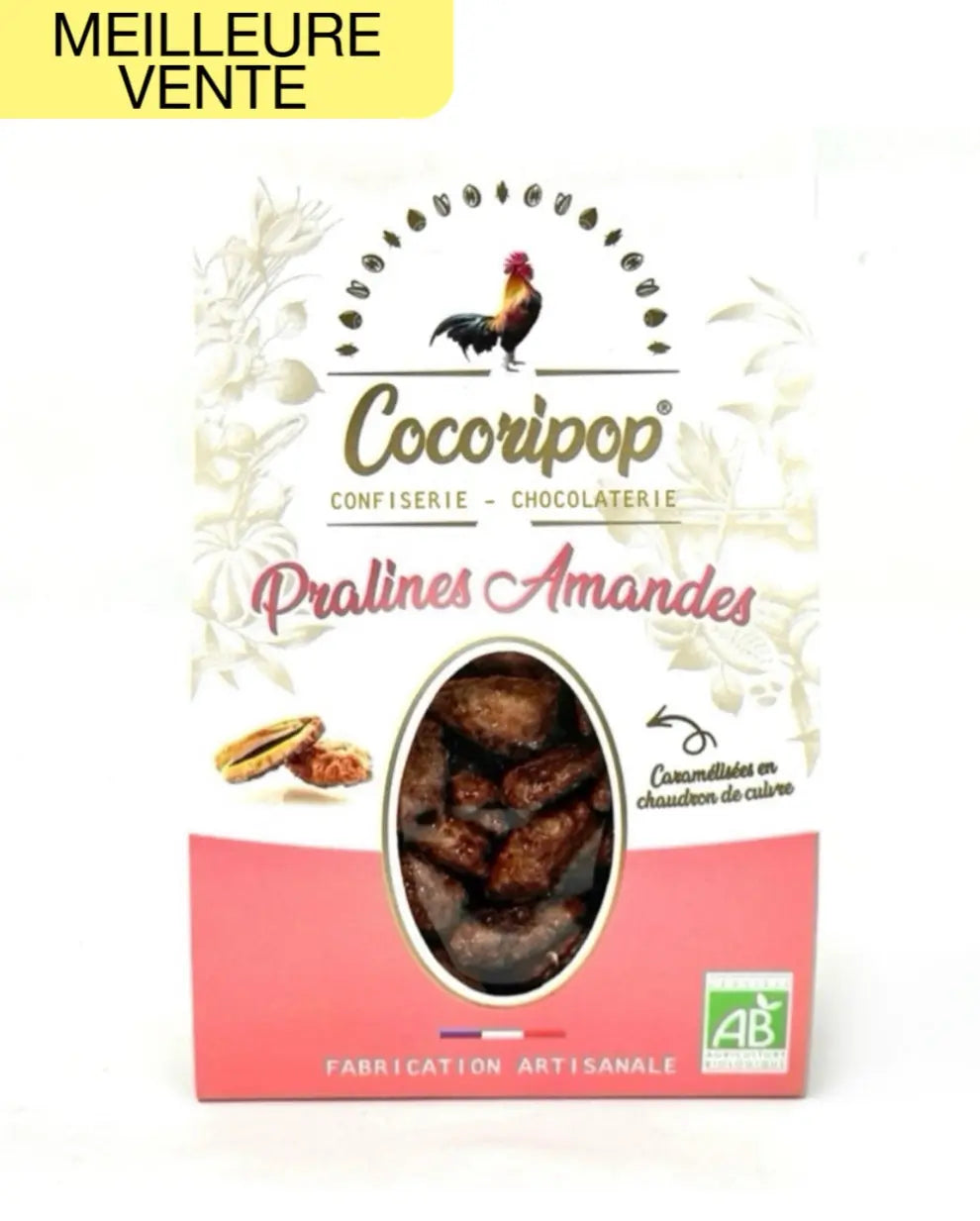 Pralines Amandes Bio cocoripop confiserie chocolaterie