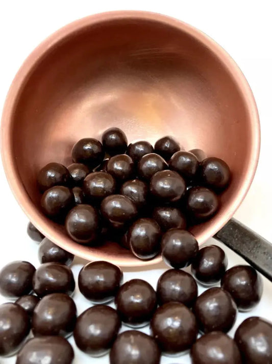 bille de mais soufflee enrobee de chocolat noir bio