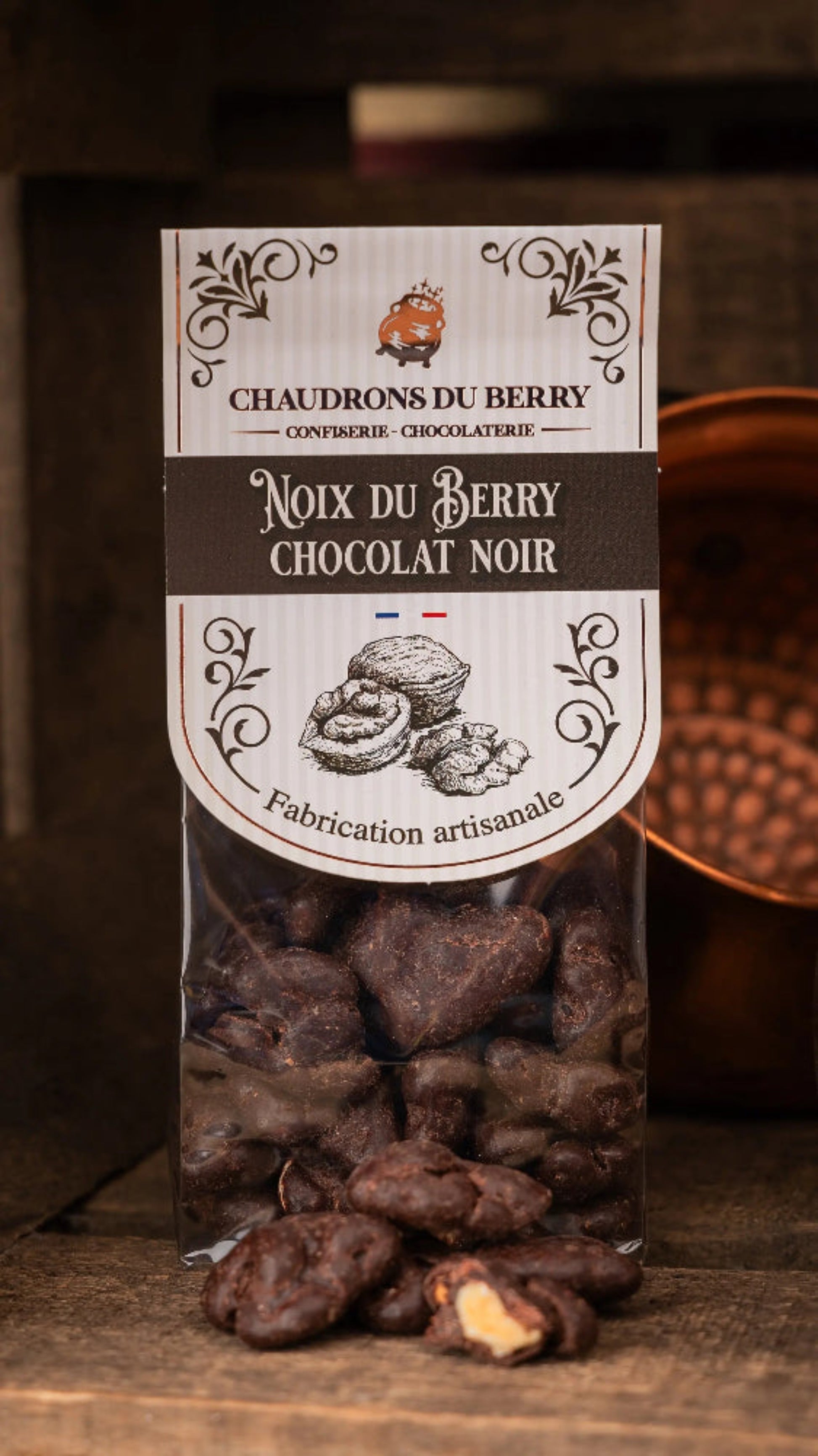 Bol de noix du Berry au chocolat noir bio gourmandises artisanales