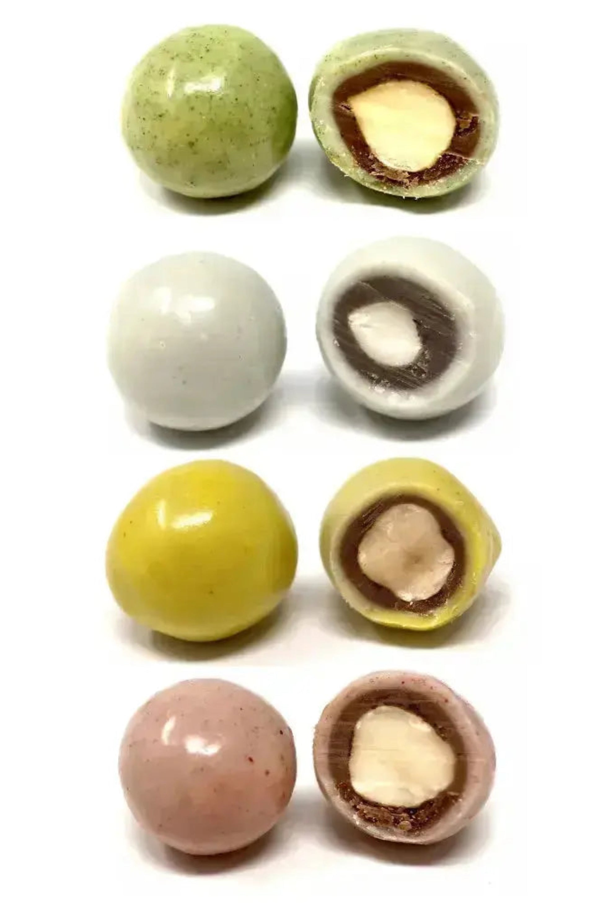 Chocolats bio colorés à base de curcuma, fraise et épinard – confiserie originale et naturelle