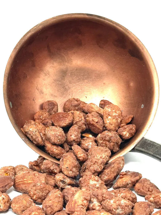 Pralines amandes bio artisanales en vrac au caramel croquant