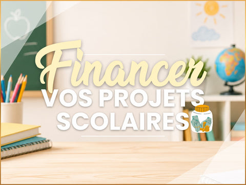 Élèves et association de parents d'élèves organisant une vente gourmande artisanale pour financer un projet scolaire