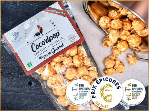 Popcorn gourmet artisanal bio français Cocoripop fabrication à Brécy savoir-faire artisanal