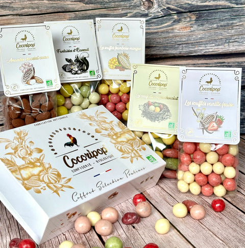 Coffrets gourmands de bio et artisanaux – gamme Cocoripop