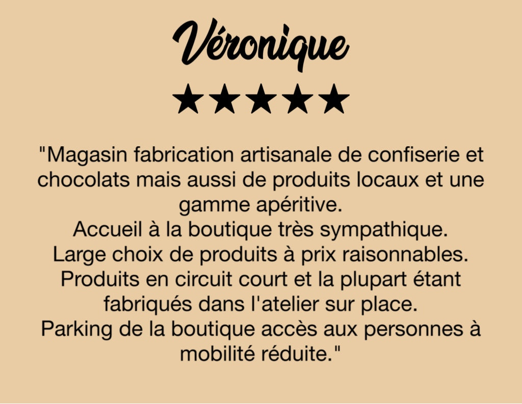 Avis client 1 cocoripop confiserie artisanale bio