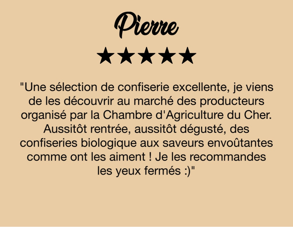 Avis client 2 cocoripop confiserie artisanale bio