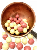 Billes de maïs enrobées de fraise et de vanille Bio en Vrac artisanale cocoripop