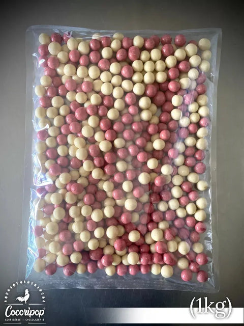 Billes de maïs enrobées de fraise et de vanille Bio en Vrac pochette cocoripop 