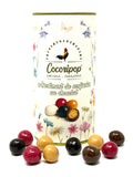 Boite cylindre assortiment de confiseries au chocolat selection de Paques Cocoripop chocolats artisanaux francais idee cadeau gourmand Paques