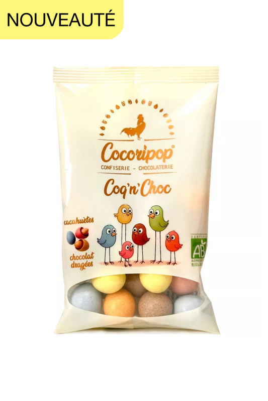 CoqnChoc snack chocolat bio a partager revisite artisanale francaise des M&Ms