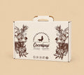 Emballage cadeau artisanal Cocoripop pour confiseries françaises biologiques, coffret gourmand premium prêt à offrir pour toutes les occasions.