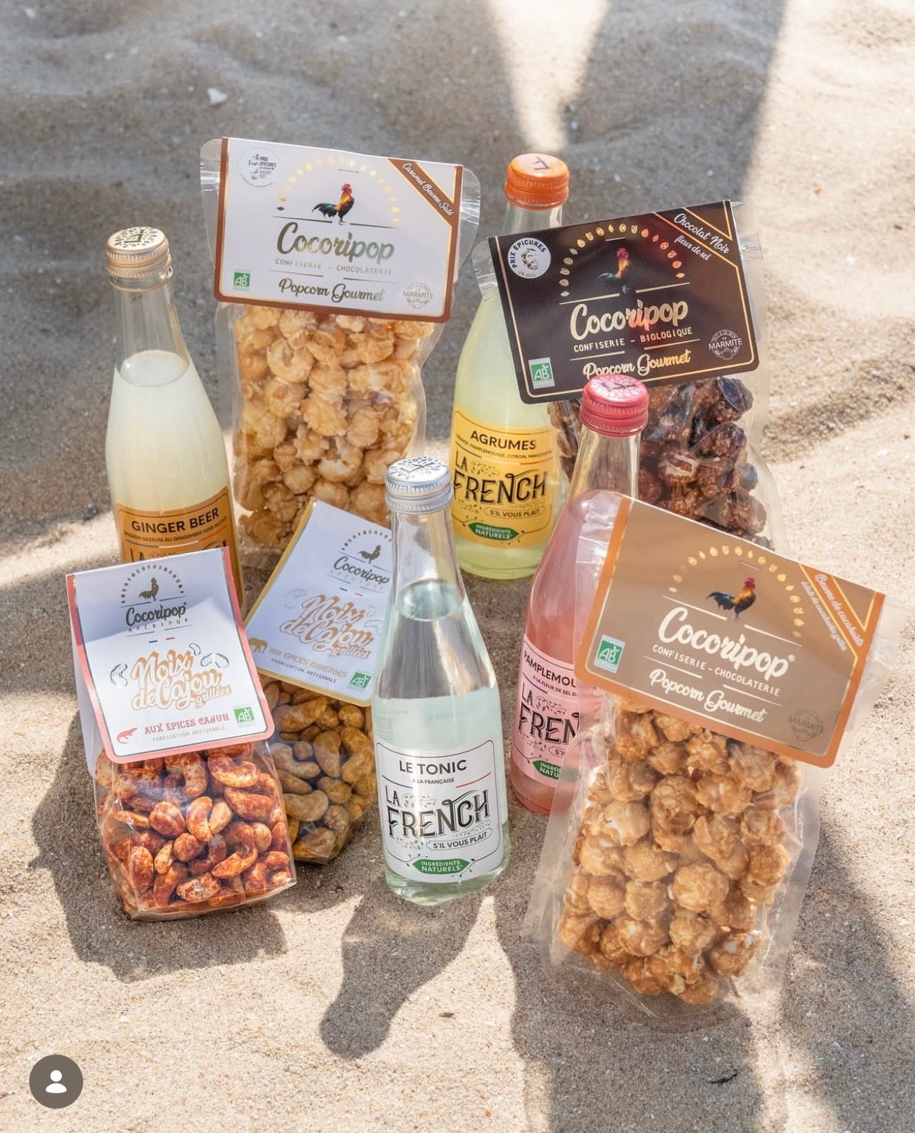 Collaboration Instagram été entre Cocoripop confiserie chocolat artisanale française et LaFrenchSVP pour un jeu concours gourmand saisonnier.