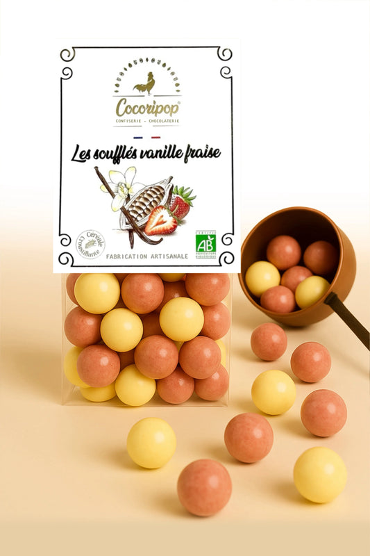 Les Soufflés Vanille Fraise Bio