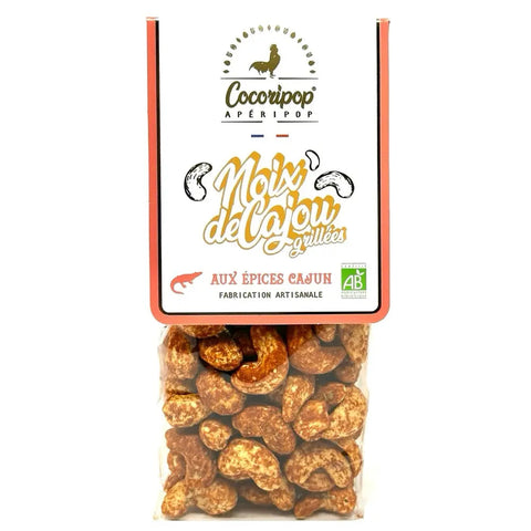 Le Pack Bio "Découverte Gourmande" Cocoripop Noix de Cajou Cajun bio confectionné proche de bourges à Saint germain du puy