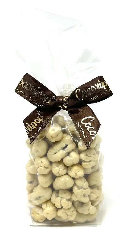 Noix de pécan enrobées de chocolat blanc artisanale cocoripop 