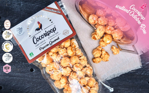 Cocoripop soutient Octobre Rose avec ses confiseries bio artisanales fabriquées à la main près de Bourges