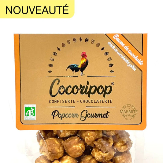 Popcorn Beurre de Cacahuète cocoripop confiserie chocolaterie artisanale bio
