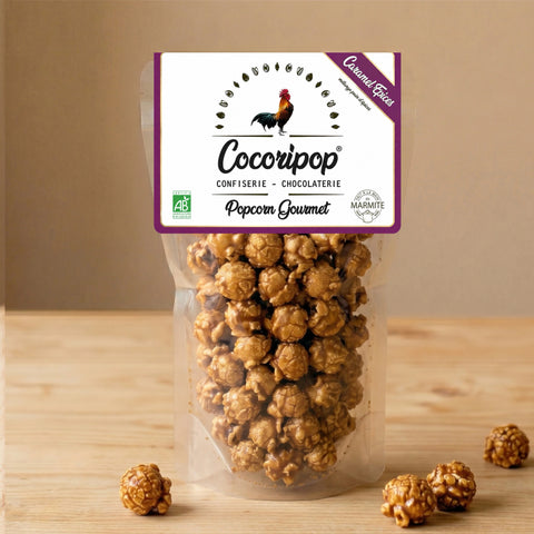 Popcorn caramel epices artisanal francais bio Cocoripop Bourges Saint Germain du Puy gourmand hiver pain epices