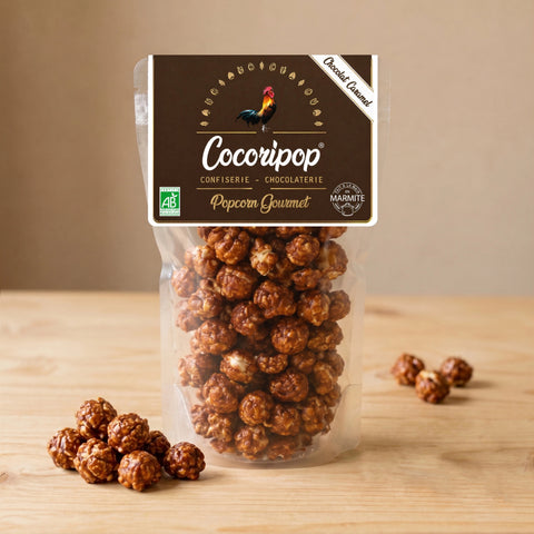 Popcorn chocolat caramel artisanal francais bio Cocoripop Bourges Saint Germain du Puy gourmet