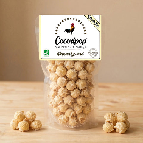 Popcorn noix de coco artisanal francais bio Cocoripop Bourges Saint Germain du Puy gourmand exotique