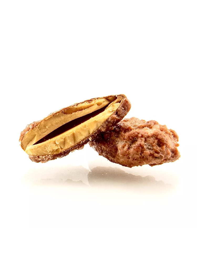 Pralines amandes, Amandes croquantes sublimées par un enrobage délicat de sucre caramélisé, pour une texture fondante et croquante à la fois. bio