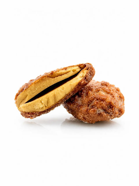 Amandes bio caramélisées, spécialité artisanale française élaborée à Saint-Germain-du-Puy près de Bourges, proposées en vrac pour les épiceries fines.