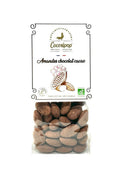 Amandes bio enrobées de chocolat au lait et saupoudrées de cacao – confiserie artisanale Cocoripop