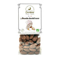Amandes chocolat lait, Amandes croquantes enrobées d’un chocolat au lait fondant, pour une alliance parfaite entre douceur et intensité. bio