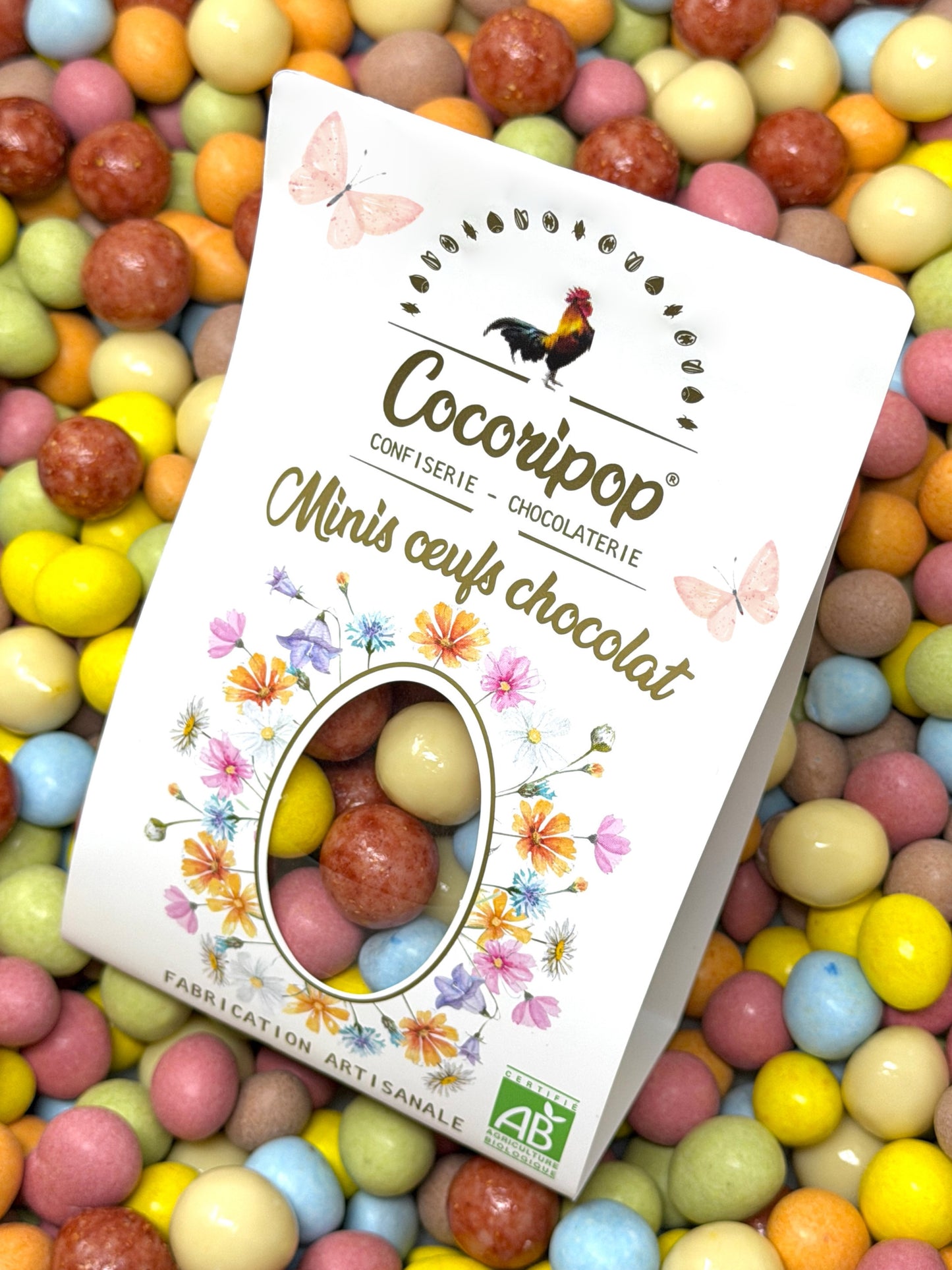 Assortiment minis oeufs chocolat bio fabrication francaise