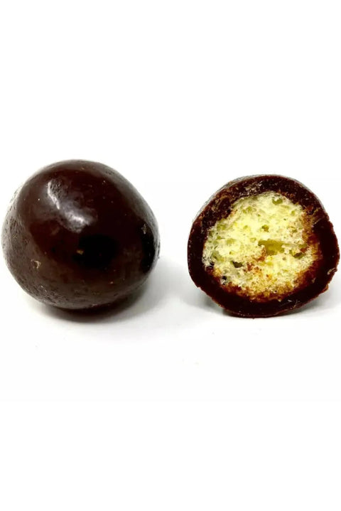 Céréales soufflées croustillantes enrobées de chocolat bio lait, blond et noir