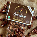Popcorn bio artisanal français au chocolat et caramel, gourmandise fondante et croustillante fabriquée en France, snack premium avec livraison rapide