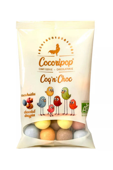 coq n choc bio pocket 50g chocolat artisanal français Cocoripop snack gourmand bio