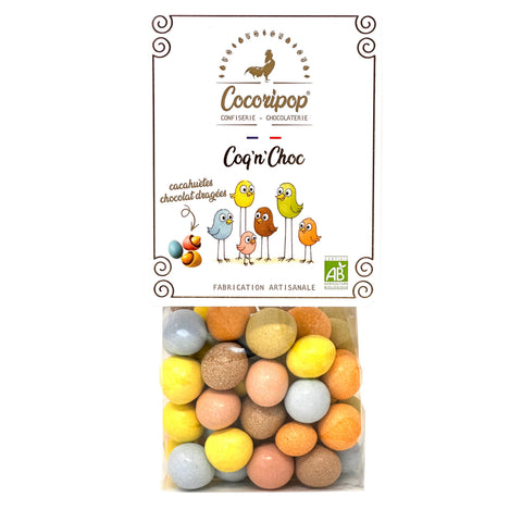 coq n choc cacahuete chocolat bio sachet 100g confiserie artisanale