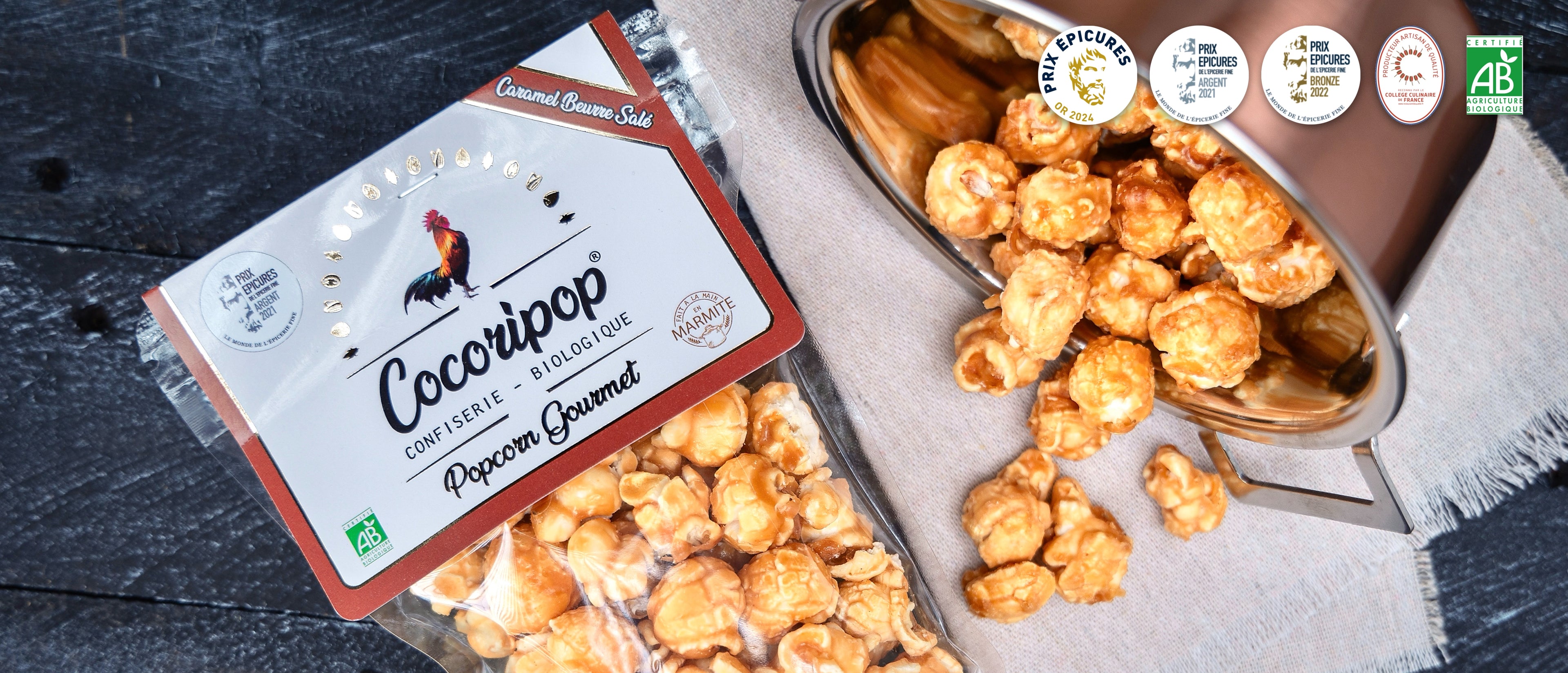 Enrobes chocolat bio Cocoripop amandes noisettes et fruits secs enrobes de chocolat bio