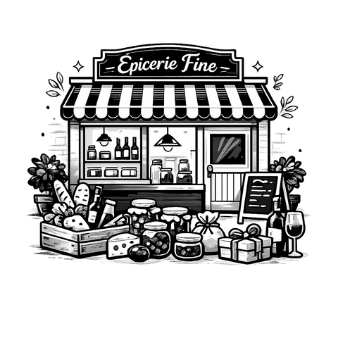 Illustration epiceries fines et commerces specialises distribuant les produits artisanaux Cocoripop en France