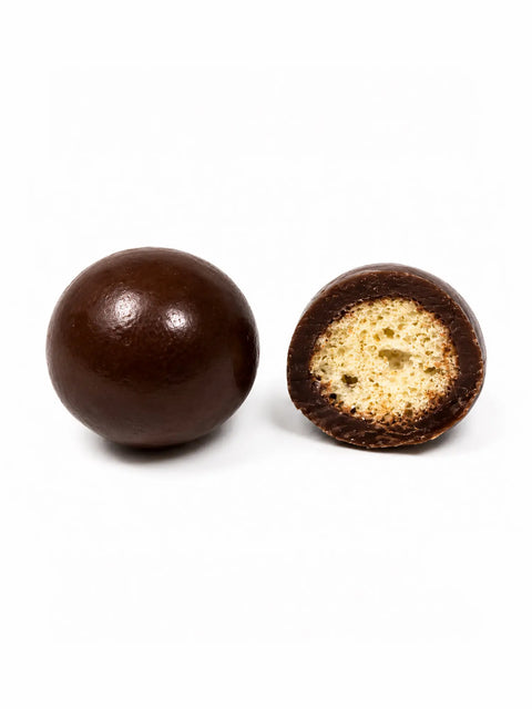 Confiserie bio française en vrac, billes de maïs croustillantes au chocolat au lait et noir fabriquées artisanalement près de Bourges