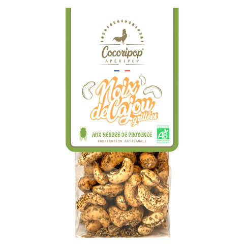 noix de cajou bio herbes de provence artisanal français Cocoripop apéritif confiserie Bourges Berry
