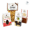 Pack Bio Découverte Gourmande Cocoripop composé de quatre spécialités artisanales sucrées et salées