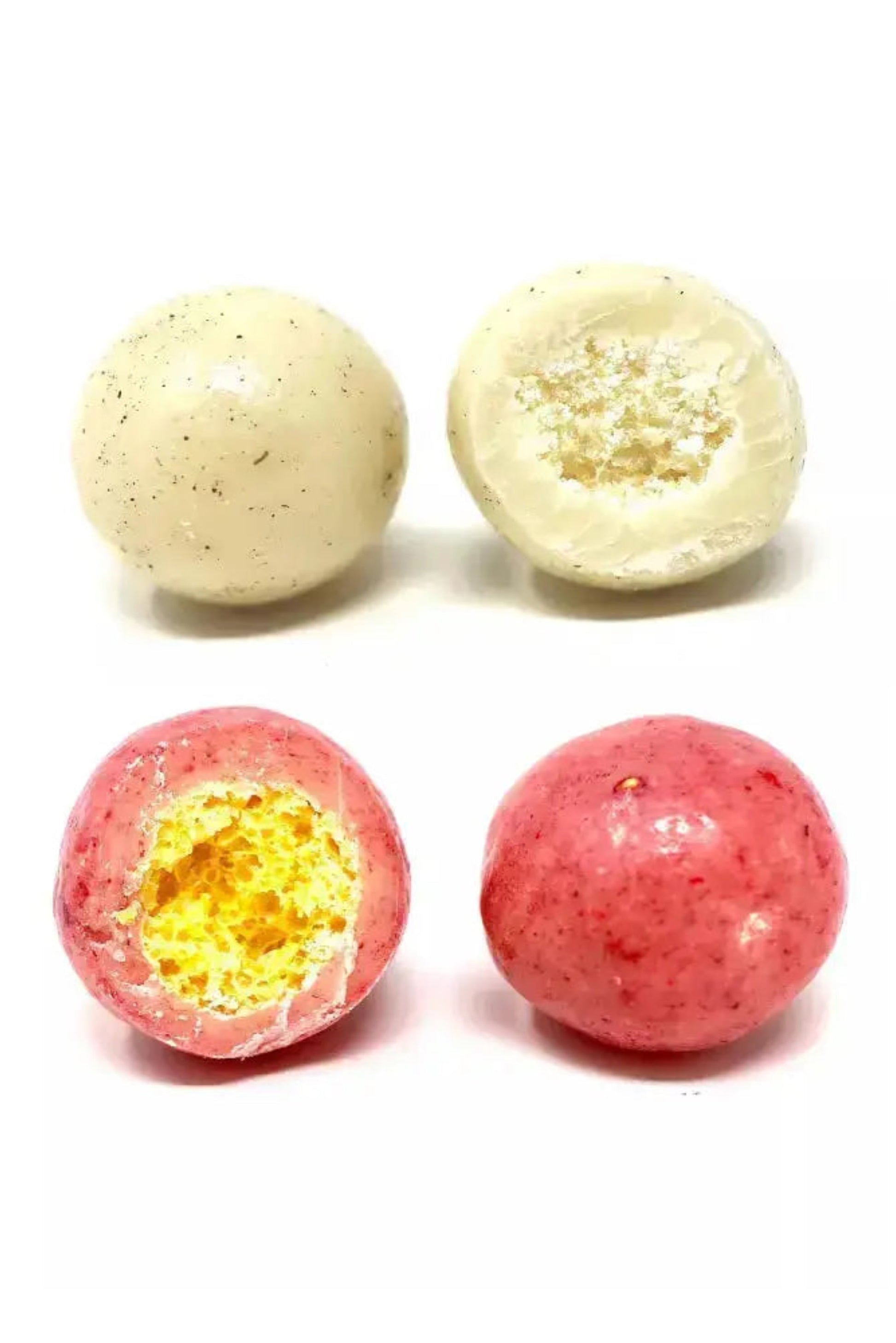 Soufflés bio vanille fraise à savourer pour une pause sucrée raffinée – confiserie artisanale française.