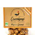 Sachet de popcorn bio Cocoripop au beurre de cacahuète, recette artisanale française fabriquée à Brécy
