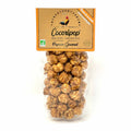 Confiserie artisanale française au popcorn beurre de cacahuète, élaborée avec des ingrédients biologiques et un maïs français