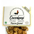 Popcorn bio artisanal à la noix de coco Cocoripop, fabriqué à Brécy en France, léger, croustillant et enrobé à la main