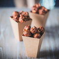 Popcorn bio au chocolat caramel élaboré artisanalement dans notre atelier près de Bourges.