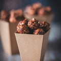 Popcorn bio au chocolat noir et fleur de sel élaboré artisanalement dans notre atelier français.