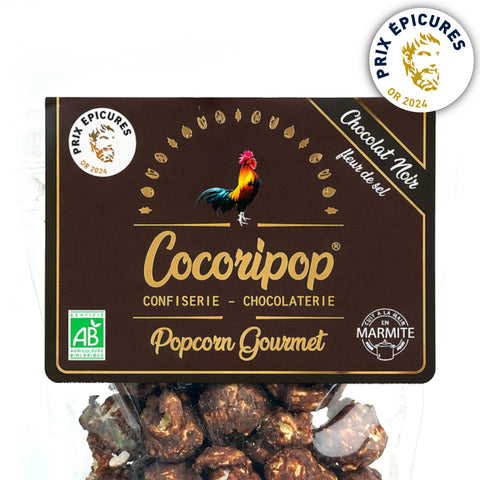 popcorn chocolat noir fleur de sel bio français artisanal Cocoripop confiserie Bourges