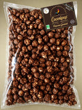 Popcorn gourmet bio chocolat noir et fleur de sel en vrac fabriqué artisanalement à Saint-Germain-du-Puy près de Bourges.